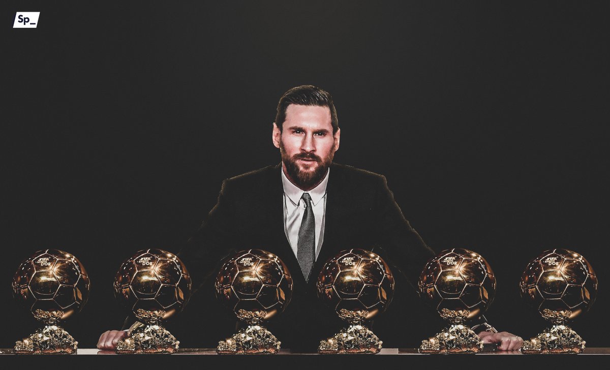 SpheraSports's tweet photo. Leo Messi gana su sexto Balón de Oro y se convierte en el jugador que más veces ha ganado este galardón 👑

#BallonDor https://t.co/OKY23dpYZP