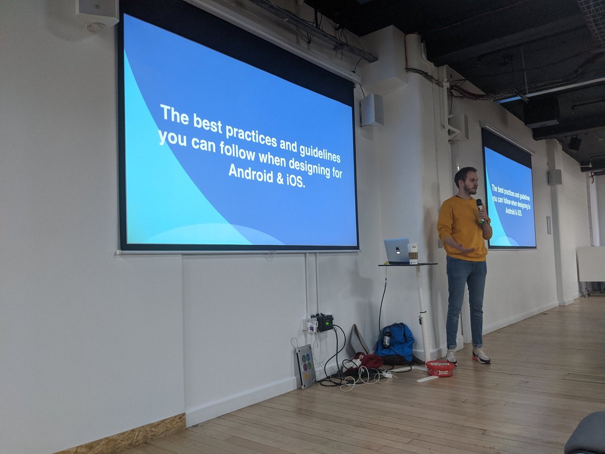 Rob and his title slide.