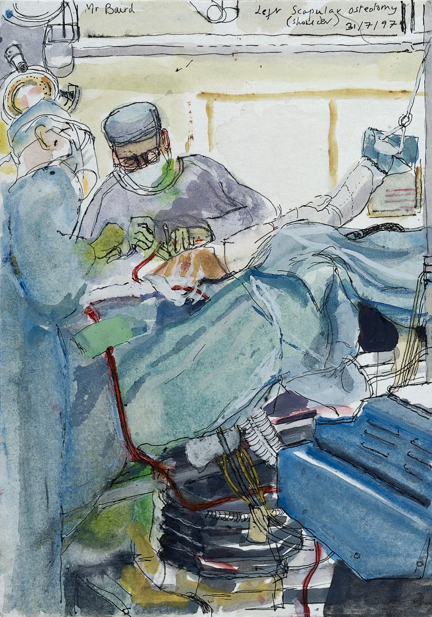 InterfaceKings's tweet photo. We have a new blog post today: Research Associate @Vicky_hoyle discusses interdisciplinarity & AboutFace as 'History'.
https://t.co/mNs2U5HtM4
#facetransplants #UKRIFLF #histmed #twitterstorians
(Image: Wellcome Collection, CC BY: A Surgical Operation, 1997. Virginia Powell) https://t.co/BP7eVZifQB