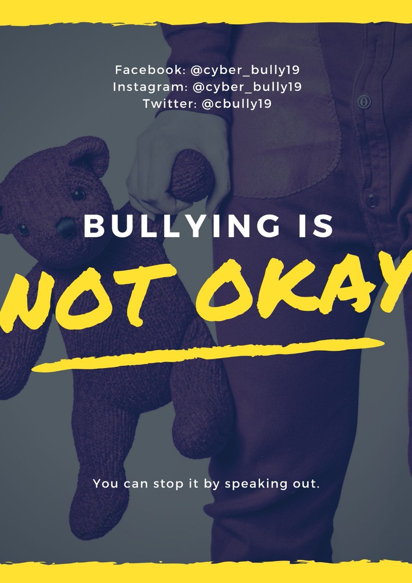 NO ONE LIKES YOU!!!

STOP BEING MEAN ON THE SCREEN.

Follow our social media platforms!

Facebook: @cyber_bully19
Instagram: @cyber_bully19
Twitter: @cbully19

#stopbullying #stopbully #stopbullyingnow #stopbullyingspeakup
#stopcyberbullying #stopcyberbully #stopcyberbullyingnow