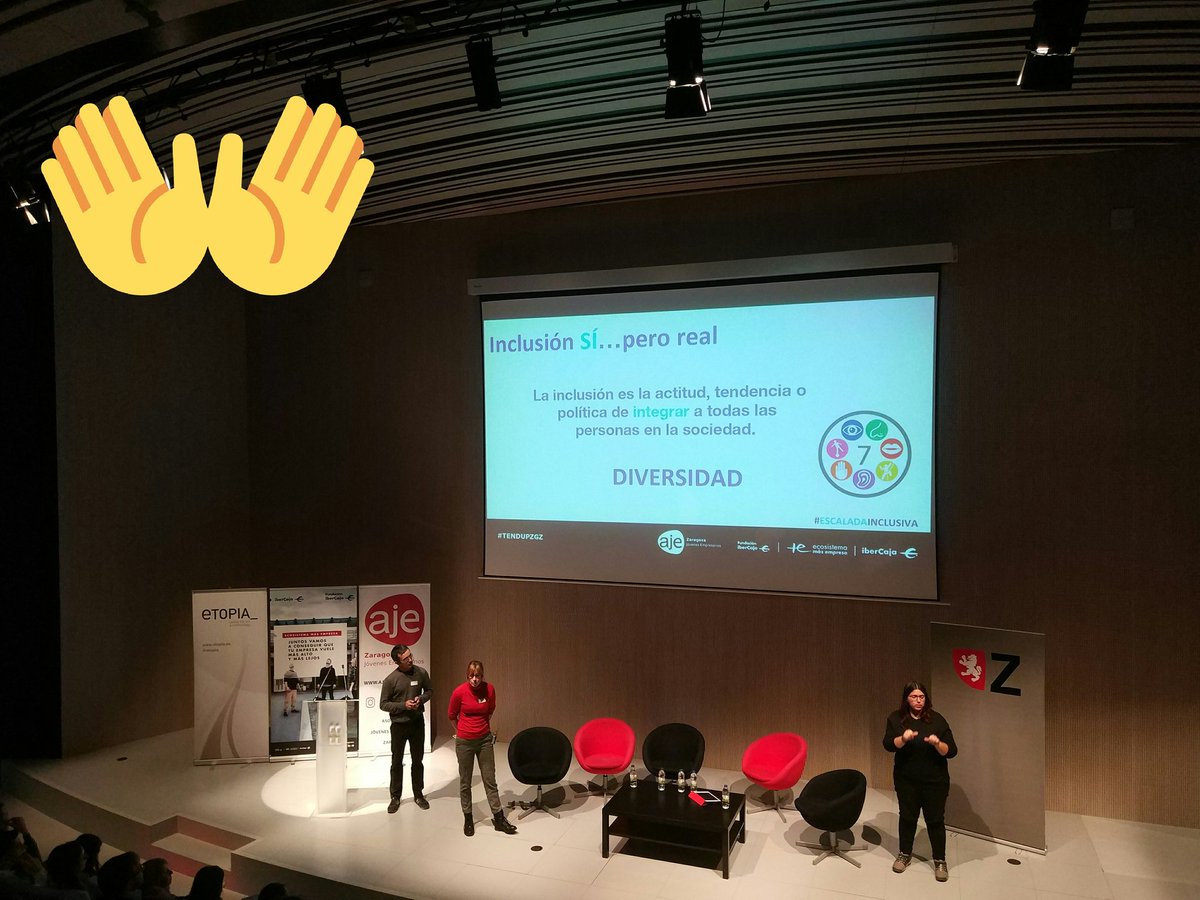 Brutal la tendencia #EscaladaInclusiva del #TendUpZgz basado en 3 pilares:
1️⃣ Adaptación
2️⃣ Sensorización
3️⃣ Innovación

<a href="/ajezaragoza/">AJE Zaragoza</a> @EcosistemaMas @IbercajaSocial