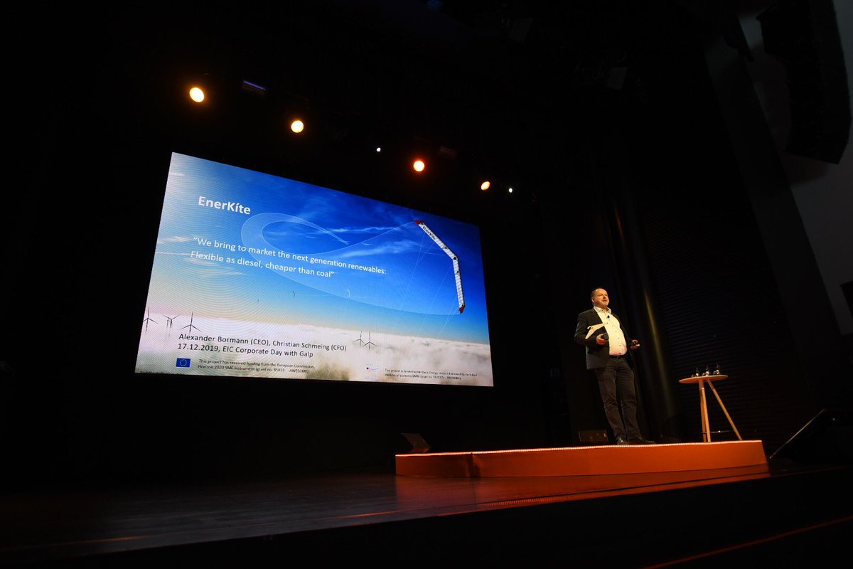 nadinetweets_'s tweet photo. Next SME on stage: @EnerkiteG! The German company is one of the @EUeic beneficiaries who was invited by #Galp to present their innovative solution in the energy market. 🇪🇺🇩🇪🇵🇹
#EUeic @mendigutia @GalpPress #innovation @PierreRoubaud https://t.co/mPZlhFUCRr