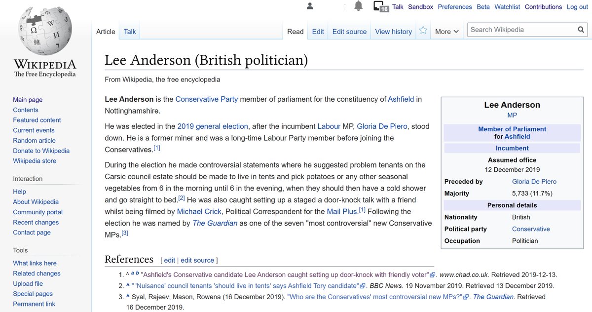 Getting to know our new Tory overlords part 1:The guy who wants 'problem tenants' to do forced labour. https://en.wikipedia.org/wiki/Lee_Anderson_(British_politician)