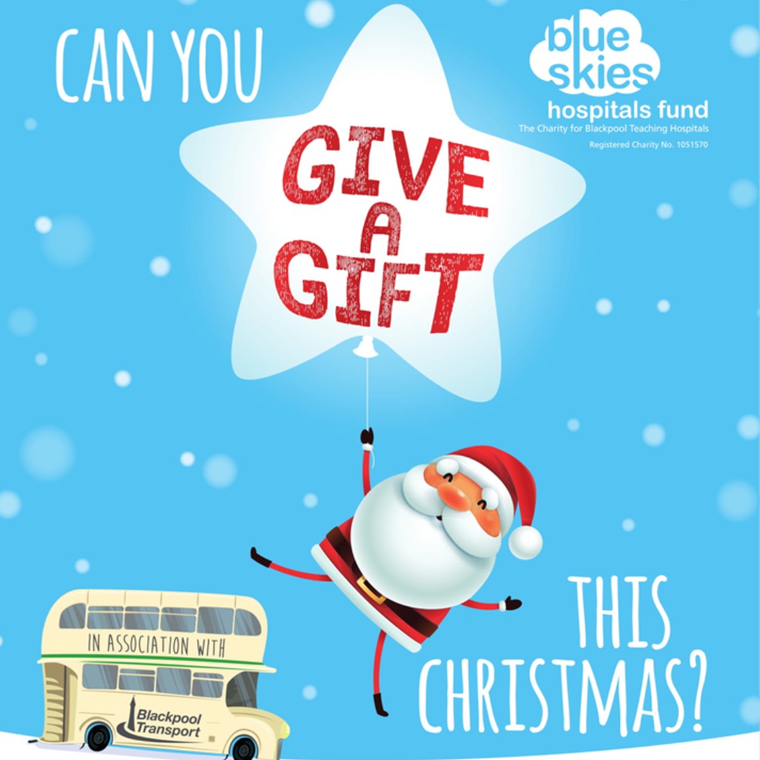A lot of people will be spending Christmas Day in our hospital. Some of these patients won't have any family to visit them either. Can you help brighten someone's #Christmas and #GiveAGift to @BlueSkiesFund? Please help and RT!  ow.ly/U9Py50xBW3X