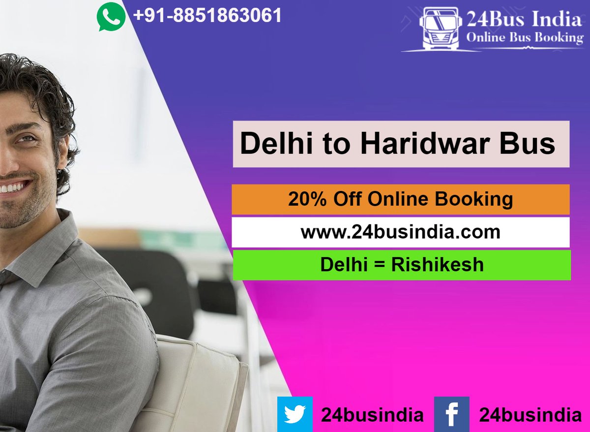 24busIndia's tweet photo. Delhi to Haridwar Rishikesh Bus
Booking: +91-8851863061
Seater and Sleeper Coaches
#24BusIndia #OnlineTicketBooking #BusBooking #Travel #Toursim #Tourits #Bus_Tickets #Haridwar #Delhi #Rishikesh #India
Amenities: Wi-Fi, Online Bus Tracking, Blanket, Water Bottle, CCTV Camera https://t.co/UkRshG6YZx