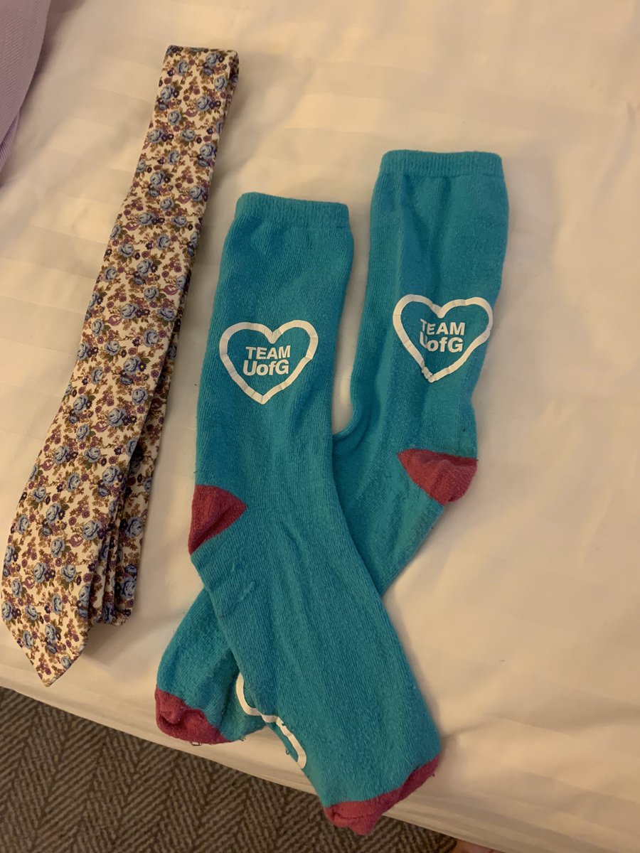 Got my lucky <a href="/UofGlasgow/">University of Glasgow</a> #TeamUofG socks on 🧦 BBC Radio 4 in 10 minutes, I’ll be talking about my Future World Changer ambition of increasing support for #estrangedstudents #UofGFWC19