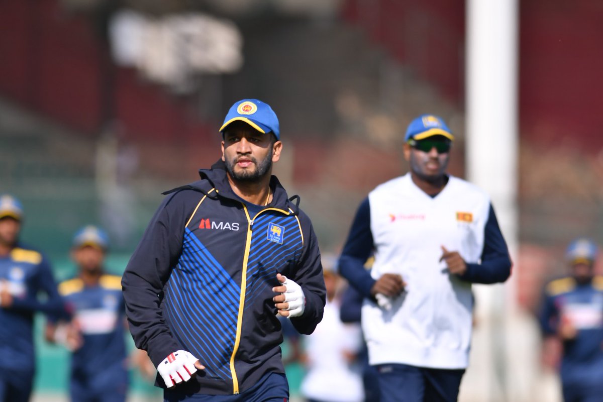 TheRealPCB's tweet photo. 📸 @OfficialSLC training session at the NSK

The second #PAKvSL Test starts on Thursday. https://t.co/fFjGooWLjw