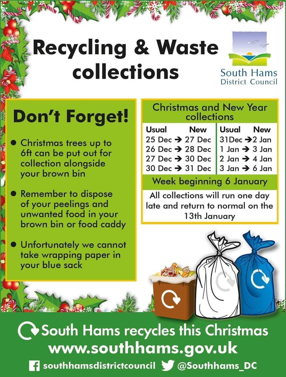 bstoneorchard's tweet photo. Honestly @SouthHams_DC the second year it's not collecting Christmas wrapping paper even if you buy none foil based ones they should be able to recycle coloured paper 🤷 also plastic bags for recycling is just dumb! #annoying https://t.co/jNkdekhVvE