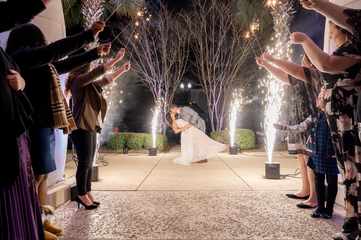 broadway_jake's tweet photo. If your squeezing in one last kiss on your wedding night, might as well do it in style! #BJPWeddings #MBWedding #NMBWedding https://t.co/agZnqPjknR