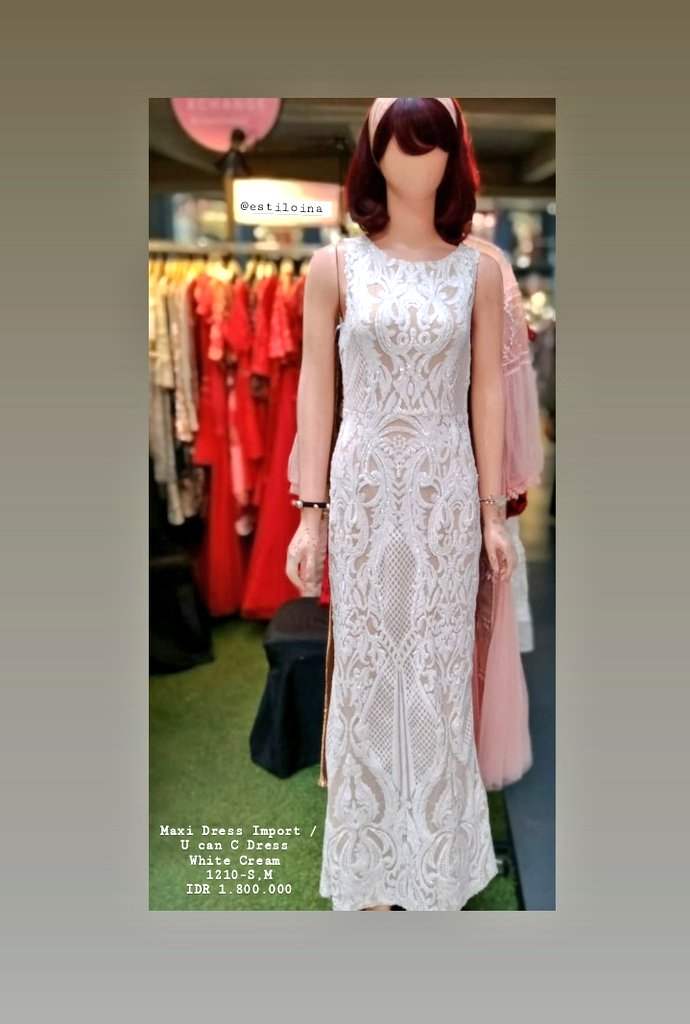 estiloina's tweet photo. Maxi Dress import / U can C dress /
White Cream 1210-S,M
IDR 1.800.000
.
.
.
.
.
.
.
.
.
.
.
.
.
.
.
.
#ootd #fashionoftheday #fashionimport #fashionestilo #collectionestilo #estilocollection #newcollectionestilo #estiloina #estilojakarta #estiloindonesia https://t.co/tfuFLnIWZT