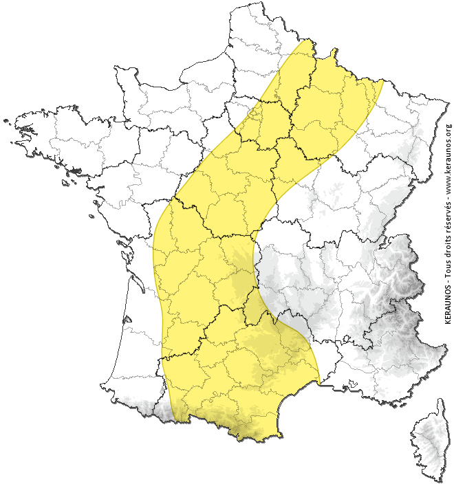 ChasingLive's tweet image. ⚠ Ce mardi : Quelques orages possibles des Pyrénées aux Ardennes @KeraunosObs keraunos.org/previsions/pre…