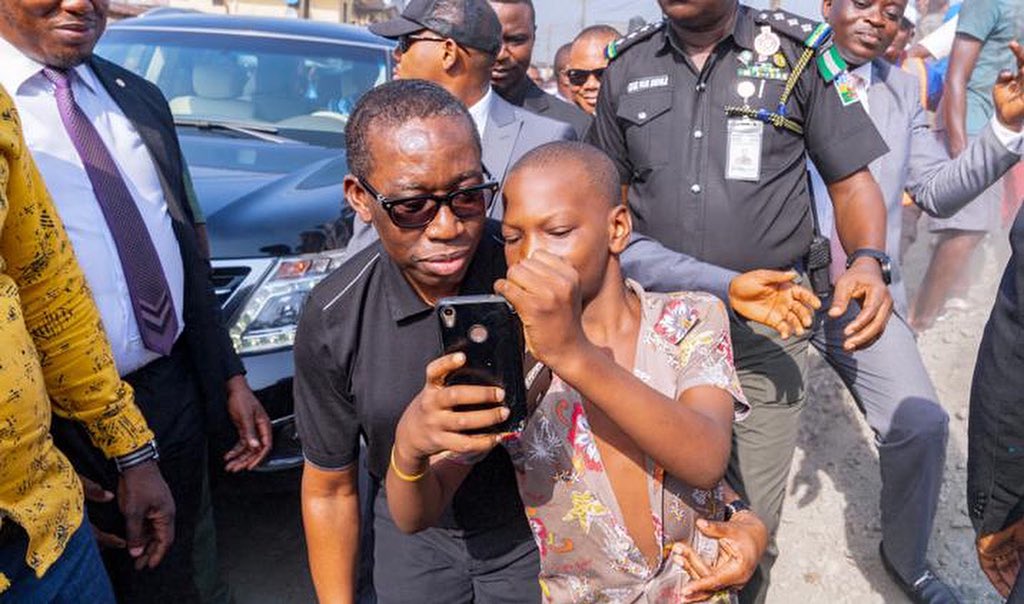 Yesterday, this young boy from Warri had been smiling and taking pictures of me during my inspection of our construction projects.

At some point, seeing his resilience — I had to ask him: “Wouldn’t you like to take a selfie?”