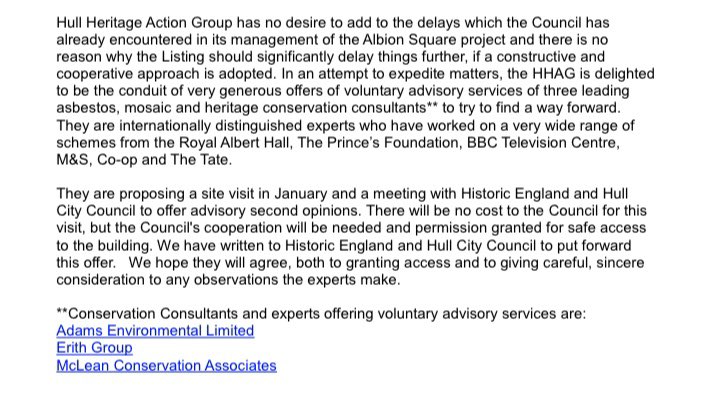 We’re delighted that the significance of #AlanBoyson’s <a href="/BhsMuralHull/">🇺🇦 Save Hull’s BHS/Co-Op Murals</a> has resulted in three offers to <a href="/Hullccnews/">Hull City Council</a> of a free survey &amp; advice from eminent heritage consultants: <a href="/AdamsEnv/">Adams Environmental</a>, #ErithGroup &amp; <a href="/DarrenMcLean_uk/">Darren McLean</a>. We’re overwhelmed again by the generosity of this community💓🙏