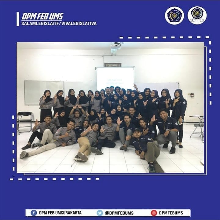 🇮🇩 Assalamu'alaikum Wr.Wb 🇮🇩
Alhamdulillah telah terlaksana Studi Komparatif  DPM FEB UMS X DPM FH UMS pada tanggal 4 November 2019.

#DPMFEBUMSSolutifdanBerkarakter
#VivaLegislativa
#Salamlegislatif
🇮🇩Wassalamu'alaikum Wr.Wb 🇮🇩