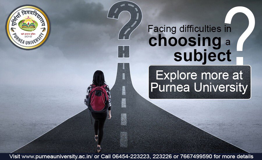 Purneauni's tweet photo. You need to decide which subject you want to study depending on your future Career goal and your interest in the subject. Before making a decision visit https://t.co/DgCQGYoiLP #degree #Courses #campus #placement #job  #college #university #career #learning #diploma #educational https://t.co/riaFm0Egb6