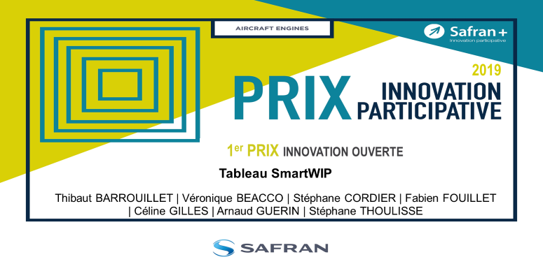 wipsim's tweet photo. Un grand bravo à la Direction Réparation SAE de @SafranEngines qui vient d’obtenir le 1er Prix Innovation Ouverte dans le cadre du concours Innovation Participative 2019 pour leur intégration de notre tableau SmartWip à leur chaîne de réparation de pièces.
https://t.co/evJQ8RAP8w https://t.co/yFDEelfjGp