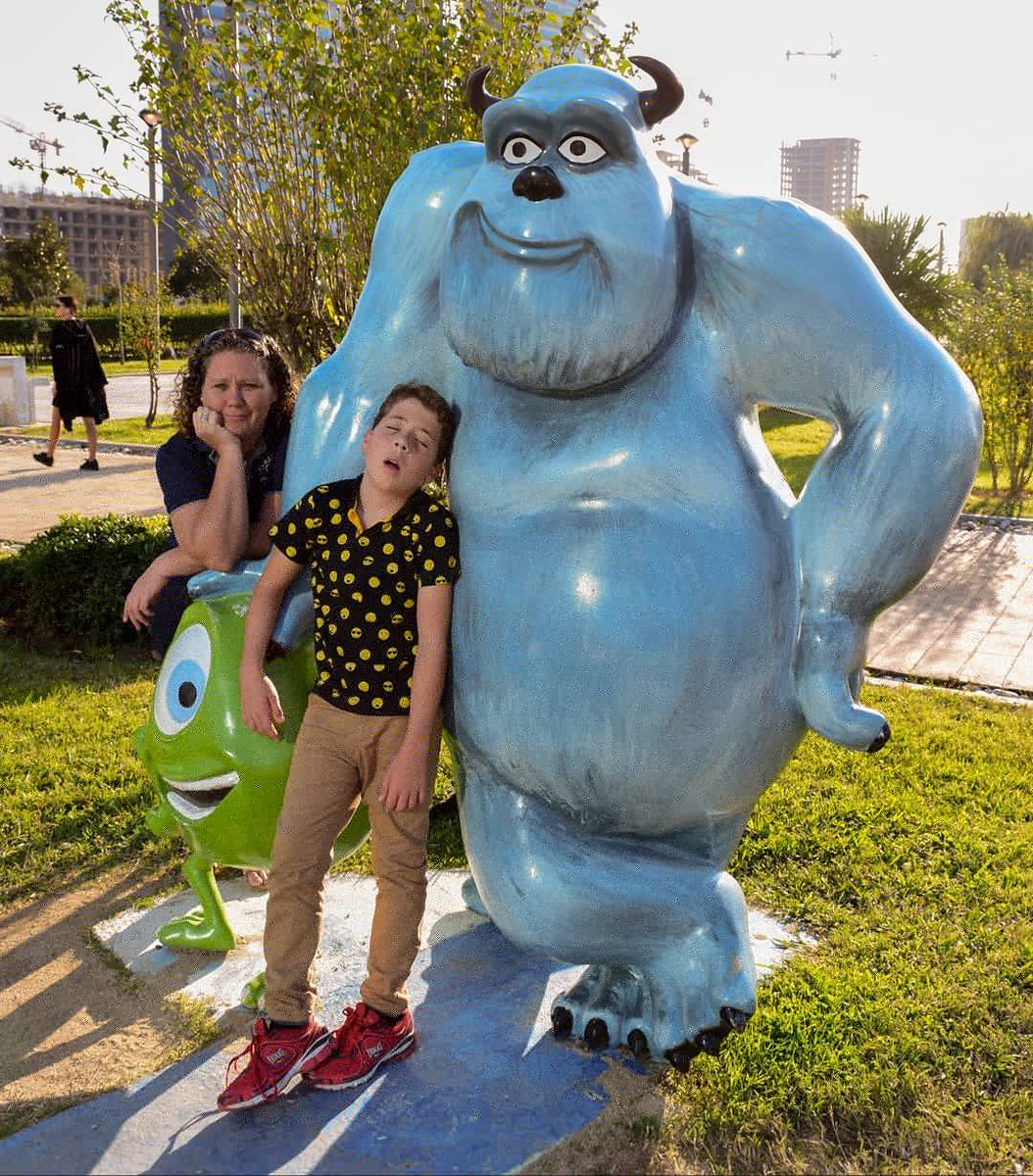 TrekkingMossies's tweet photo. Foolin' around with Sulley and Mike from MonsterInc.  #batumipark #monsterinc  #hulk #exploregeorgia #visitbatumi #visitgeorgia #familytravels #familyfun #holidaymemories❤️ #worldschoolers #travelawesome #sulleymonstersinc #mikemonsterinc https://t.co/bW1ACxQTzr