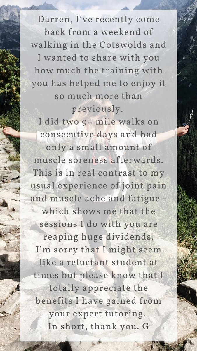 We have a great group of personal trainers: here’s Darren and a couple of his testimonials #personaltraining