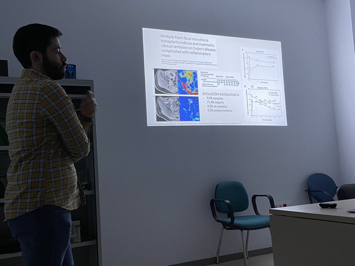 Nuestro inefable R3, Juanan Vázquez, realiza una revisión de masas intraabdominales en #EII. Algoritmos ya conocidos y nuevos interesantes abordajes como el #trasplantefecal para la remisión mantenida.