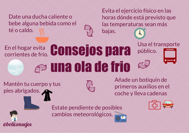 Consejos para una ola de frío - boticonsejos.es/consejos-para-… RT <a href="/boticonsejos/">boticonsejos</a>