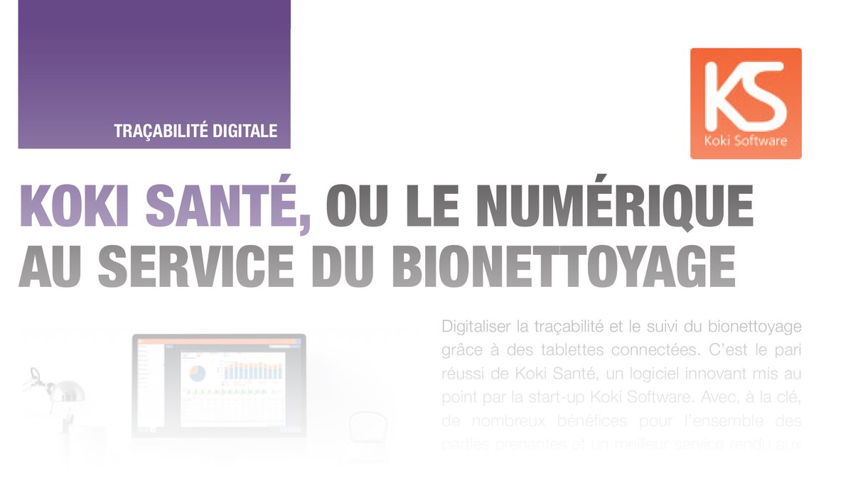 KokiSoftware's tweet image. L&apos;édition de décembre d&apos; Hospitalia Magazine est sortie ! En couverture : Hôpital #IA un avenir incontournable. Merci à Joëlle Hayek et Nelson Da Costa pour le magnifique article sur notre solution de digitalisation de la #traçabilité du #nettoyage et #bionettoyage.