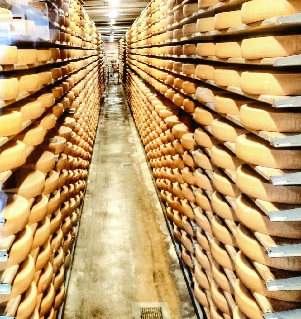 In love with #cheese ? 💛🧀Then visit #lamaisondugruyere .  #gruyere #switzerland #suisse #gruyerecheese #fromage #cheeselove #cheesefactory #visitgruyere #visitswitzerland #ig_switzerland #freiburg #canton #travelphotography #travelblogger #traveltips #travelinspires
