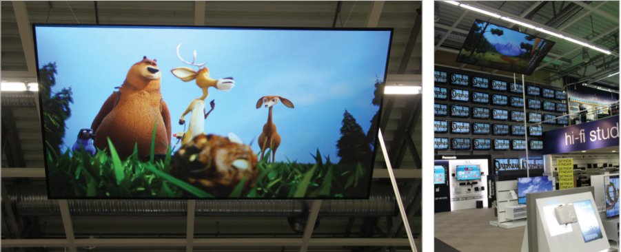 Visual_Displays's tweet image. A brightly lit store environment, a limited amount of space and the need for the best image quality led Epson to choose #dnpSupernova Blade frameless optical front projection screens... 🏆🥇

ow.ly/Z7ed50xARkz #ProjectionScreen #FrontProjection #VisualDisplays