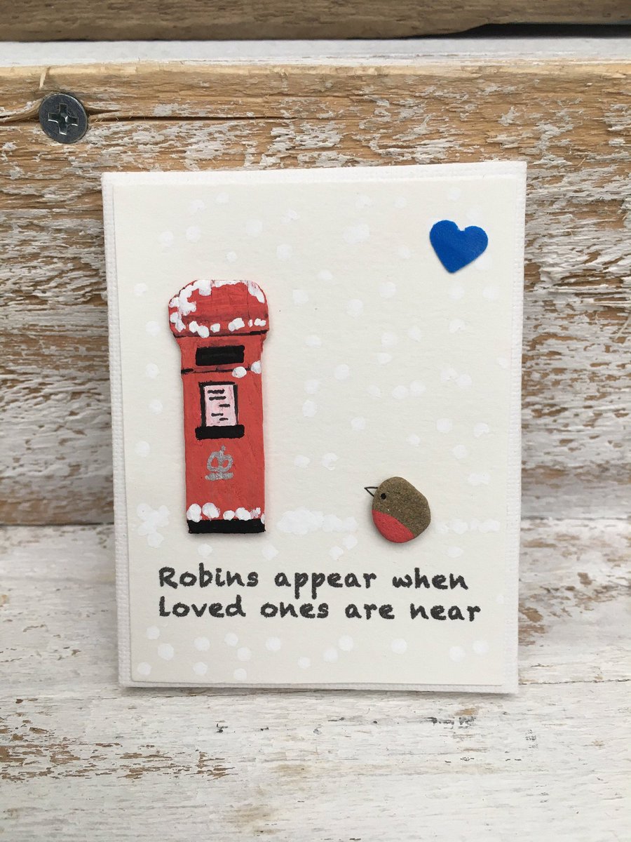 Last posting day 20th December in my #Etsy shop: Robins Appear When Loved Ones Are Near.Robin Pebble Art Christmas etsy.me/2rVc51l
