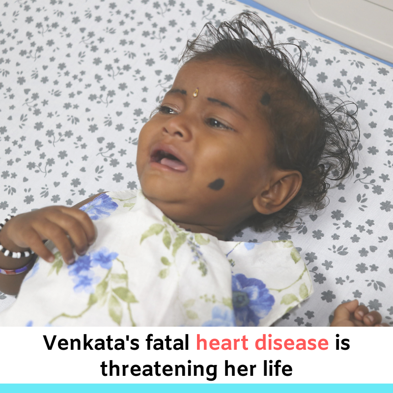 crowdmantra's tweet photo. Baby Venkata is suffering from complex #CongenitalHeartDisease.

Her heart will fail if she doesn't get an #open-heart #surgery urgently. Help her: https://t.co/p9ETsfTa5r

Her parents are poor &amp; need your help to fund her surgery. Please help. #DONATE #SaveVenkata #Help https://t.co/yNWoCl6NtW
