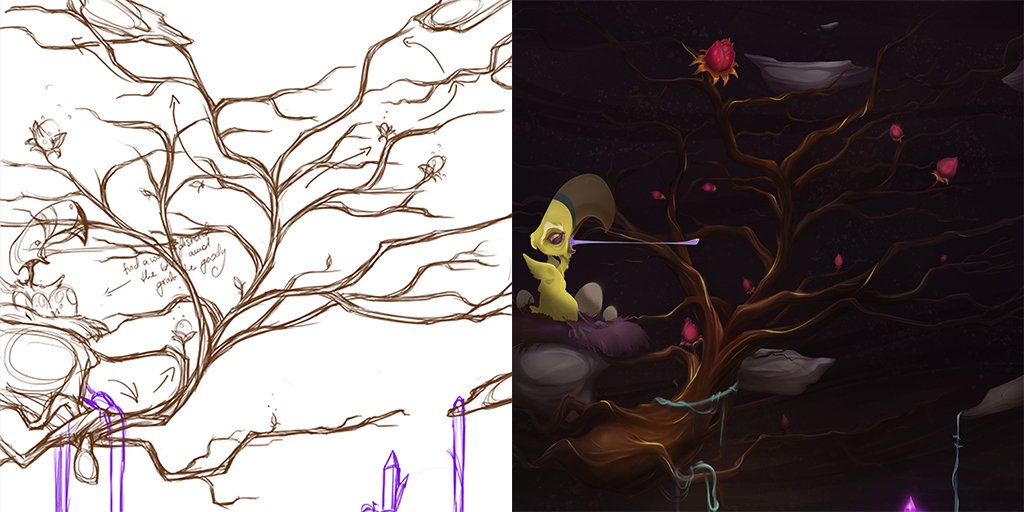 PhantomFox_ia's tweet image. Behind the scenes! 😊
What do you think about that art progress? 👀

#gaming #gamedevelopment
#artdevelopment #fantasyartwork
#fantasyillustrations #adventuregame
#artworks #lovegaming
#fantasysketches #indiegame #indiegamedevelopment