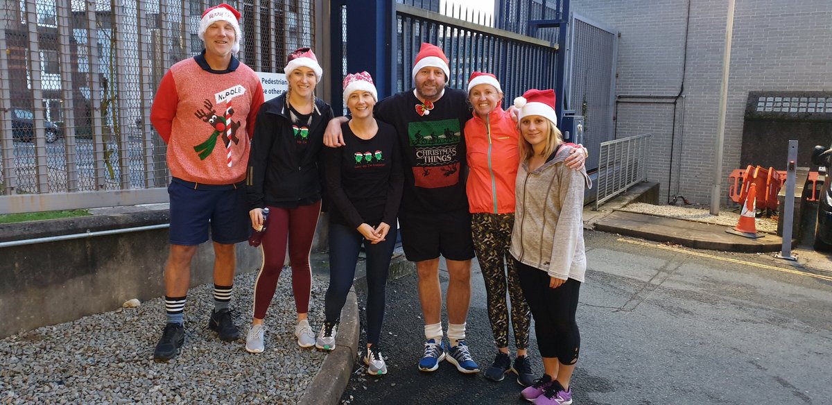 What a fine bunch of Santa Runners #DCPSantaRun