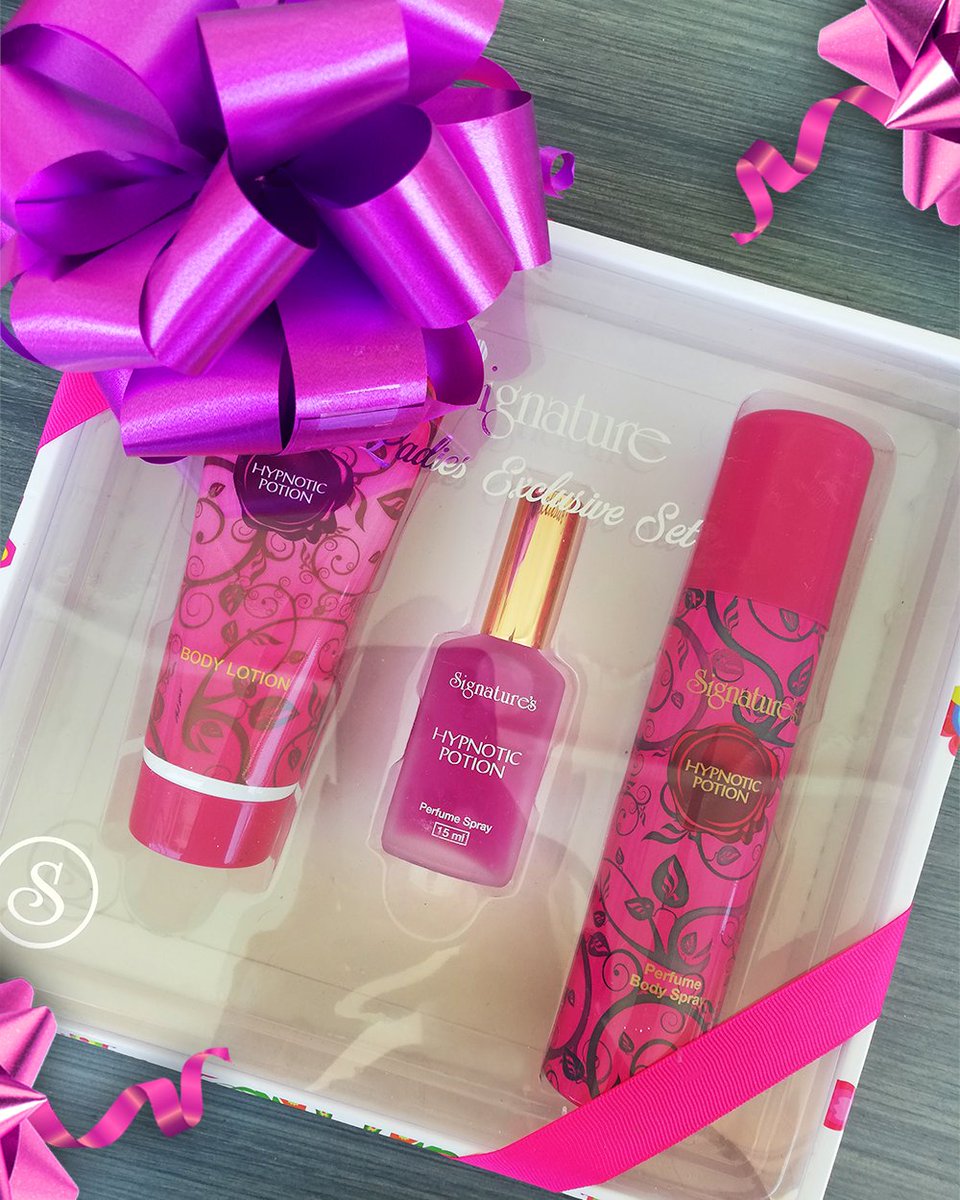 sigcosmetics's tweet photo. Gifts idea? Try out the Signature custom Gift Box options available in stores! 🎄💋🎁 #savings #giftsets #fragranceset #signaturefragrance #lovesignature #giftset https://t.co/zbTjUUwCEU