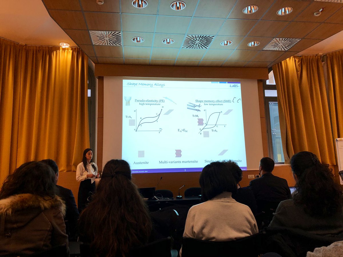 👩‍🎓

#PhD defence for Francesca Berti <a href="/FranciBB8/">Francesca Berti</a> about the #design and assessment of Ni-Ti biomedical devices