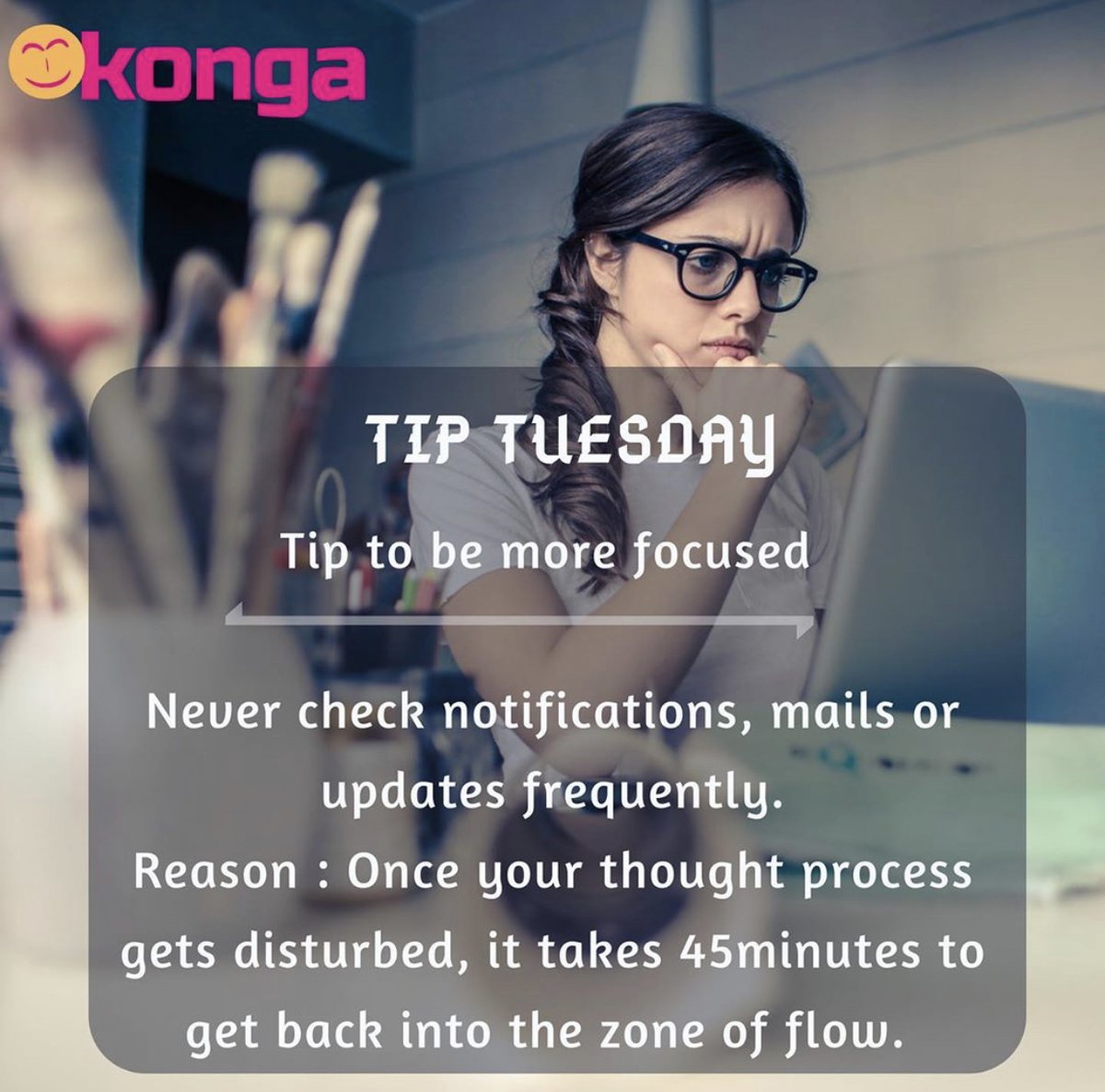 ShopKonga's tweet photo. You get what you focus on.
So , focus on what you want .πͺπͺ..
#TipTuesday #tips #ShopKonga #BacktoSchool #BacktoSchoolwithKonga #Focus https://t.co/txUSpjjwgO