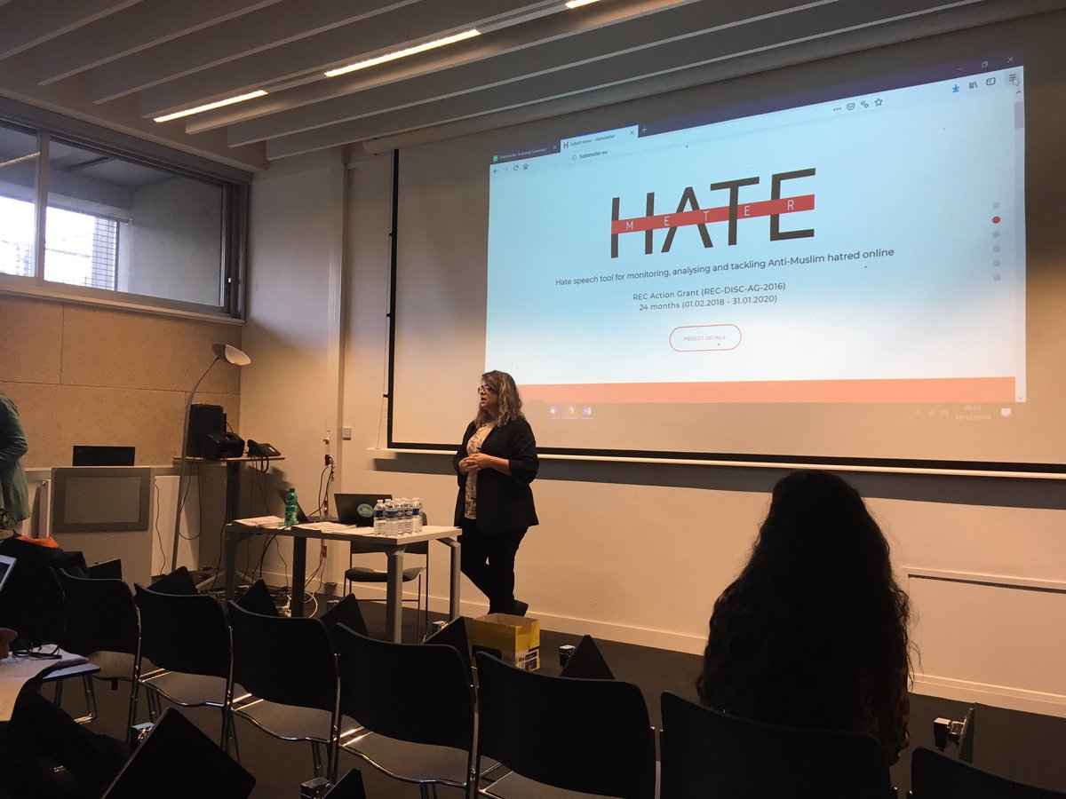 Training Seminars of project @hatemeter_eu are starting. #HateSpeech
