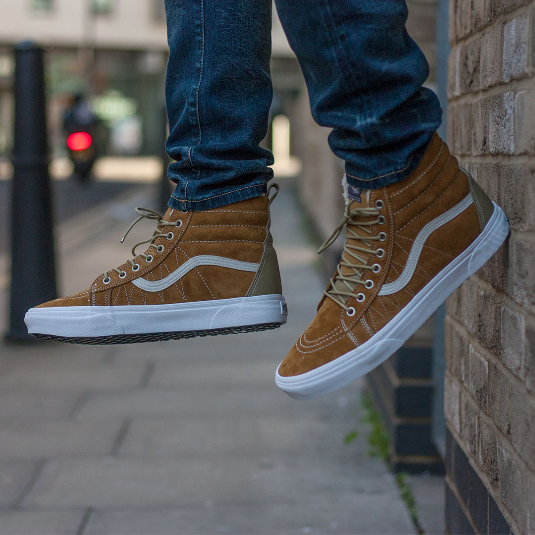 TOWER London on Twitter: "Featuring premium weather-resistant suede uppers  with round boot laces. | Ft @VANS_Europe Sk8-hi MTE Cumin Brown trainers  Hit the link below to shop em now https://t.co/MrSmTB7kv5 #TWRLDN #VANS