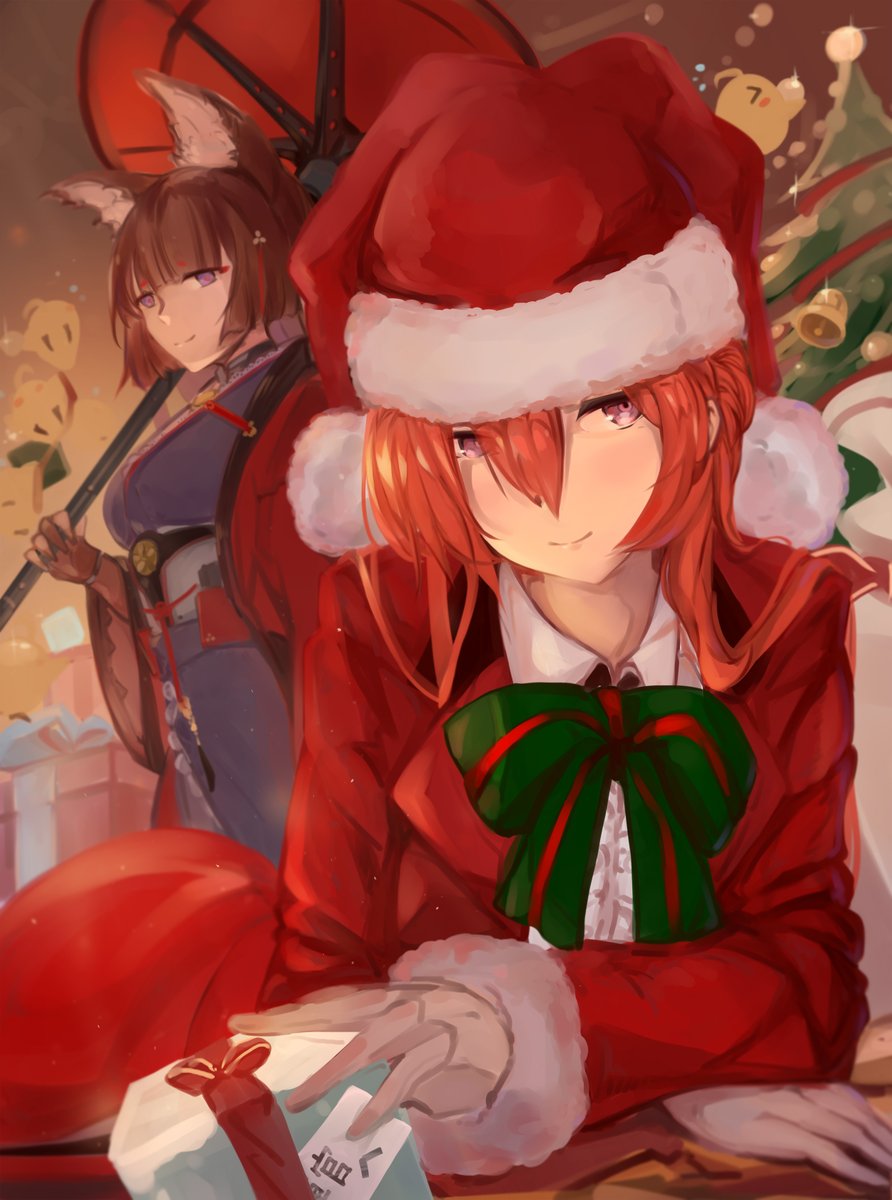 アズレン アズールレーン アズレン モナーク クリスマスはモナークと アズレン描くシカです のイラスト