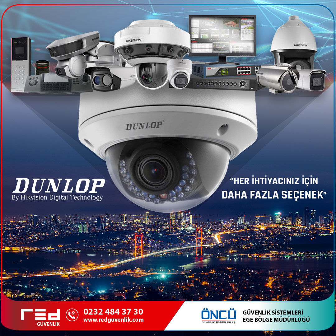 Geniş ürün yelpazesi ile her ihtiyacınız için daha fazla seçenek sunan Hikvision teknolojisi kullanan Dunlop ürünlerimiz hakkında detaylı bilgi için satış temsilciniz ile iletişime geçebilirsiniz #çözümüretiyoruz #dunlop #hikvision #cctv #ipc #surveillance #ipcamera #nvr