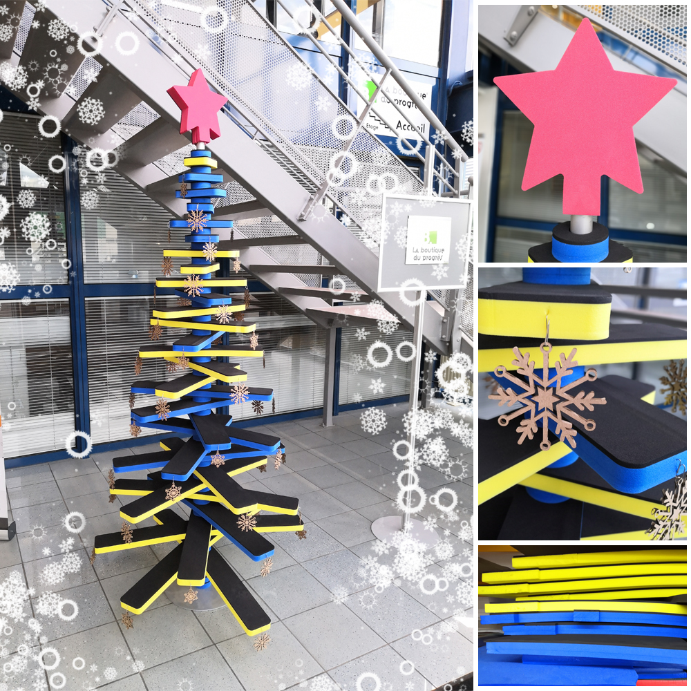 bout_duprogres's tweet photo. Sapin de Noël 2019 100% recyclage made in LBDP.
Nous vous souhaitons à toutes et à tous d'excellentes fêtes de fin d'année ! https://t.co/vvveg101lc