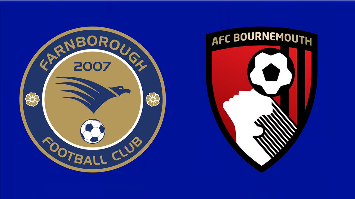 FarnboroughFC's tweet photo. MATCHDAY!
β½ #FarnboroughFC vs @afcbournemouth
π @HampshireFA Senior Cup Third Round
π @EasyAsHGV Stadium, GU14 8UD
π 7:45pm
π« Adult Β£10, Under 16 FREE
Match Information: https://t.co/6p7f7iotz0 #HFACups https://t.co/vdXcstgYX6
