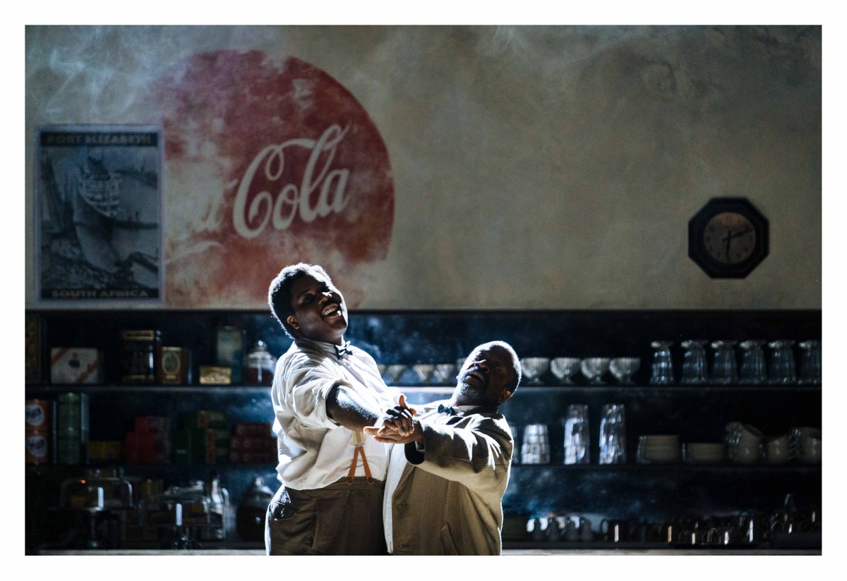 #2019throwback Hammed Animashaun & Lucian Msamati in ‘Master Harold’…and the boys by Athol Fugard @NationalTheatre.
Wishing the entire company a wonderful last show today! 

@RAWeiseArtist @RajhaShakiry @Hammedhamz @PauleConstable @shelleymaxwell_ #MasterHaroldAndTheBoys