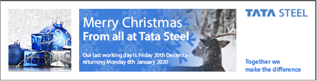 Season’s Greetings from the #Colorcoat team at #TataSteel.