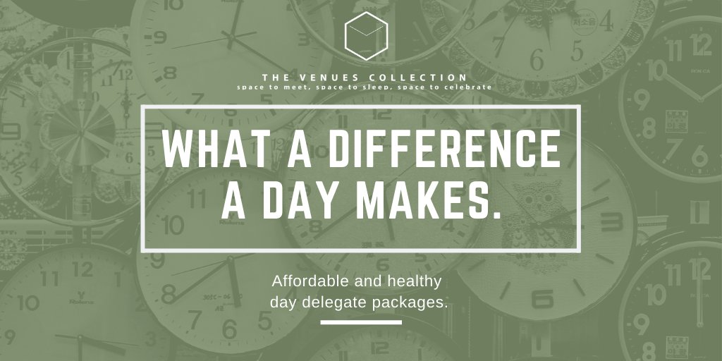 The start of a new year is the time to make a change, so if you book a meeting with us from now until 31 March 2020 we're offering a package that's good for you &amp; the planet! Starting from just £20pp + VAT quote DIFFERENCE to claim: bit.ly/2E4aQj7 #thedifferenceadaymakes