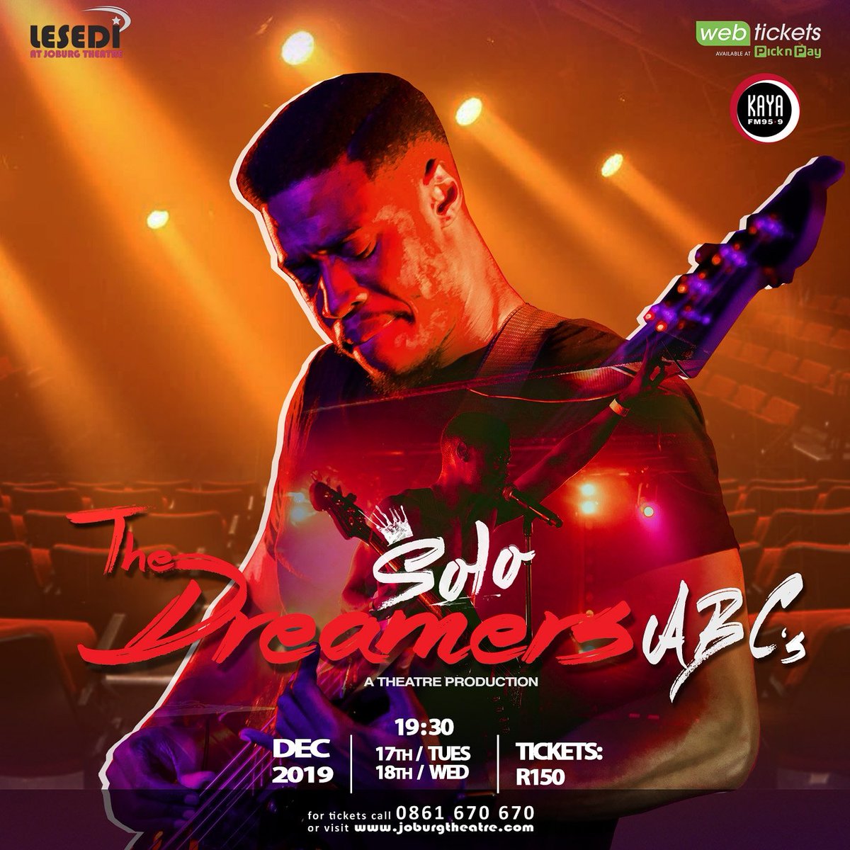 See you tonight. Lets take a trip from "Dreams.A.Plenty" to "C.Plenty.Dreams". 

#TheDreamersABCs tonight!!

Tickets still available at webtickets.co.za

webtickets.co.za/v2/Event.aspx?…