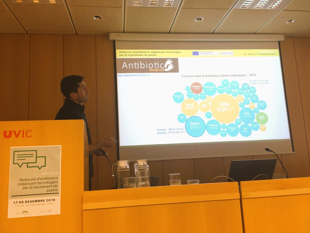 BETA_TechCentre's tweet image. ➡️ Som-hi! Molt bona jornada #PATT2019 a #Vic, amb amics de @IcraWater i @PRUAB per posar-nos al dia sobre problemàtiques ambientals vinculades als #antibiòtics de les dejeccions ramederes. 💊🐷🏞️
