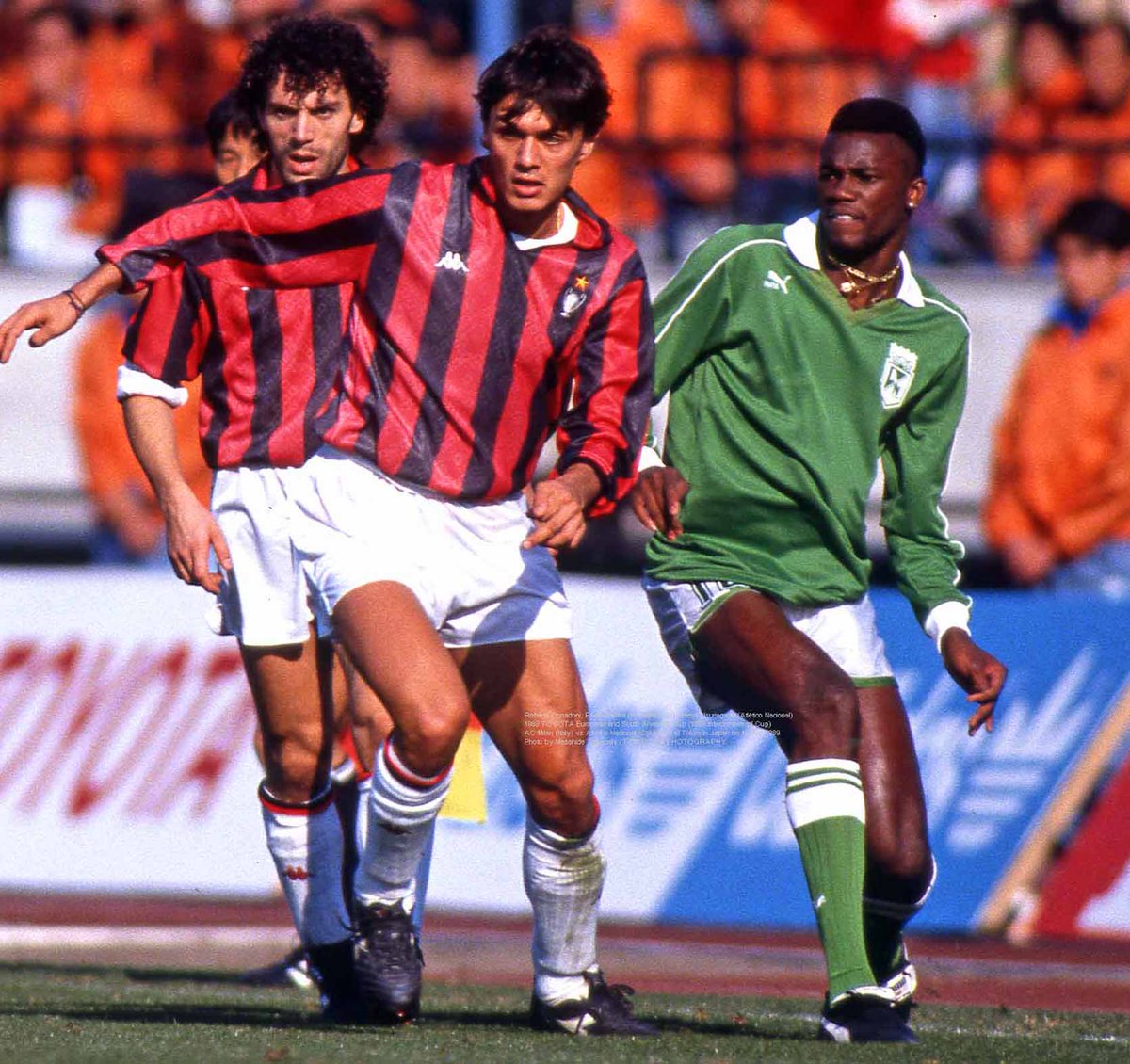 Tphoto On Twitter Roberto Donadoni Paolo Maldini Milan And Albeiro Usuriaga16 Atletico Nacional Toyota European South American Cup 1989 Intercontinental Cup Milan Italy Vs Atletico Nacional Colombia 1 0 At Tokyo In Japan On