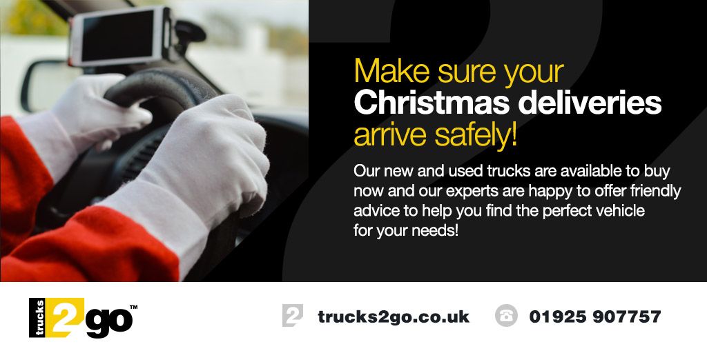 Make sure your #Christmas deliveries arrive safely! Our new and used trucks are available to buy now and our experts are happy to offer friendly advice to help you find the perfect vehicle for your needs!
Find out more >> buff.ly/2rRfq1A