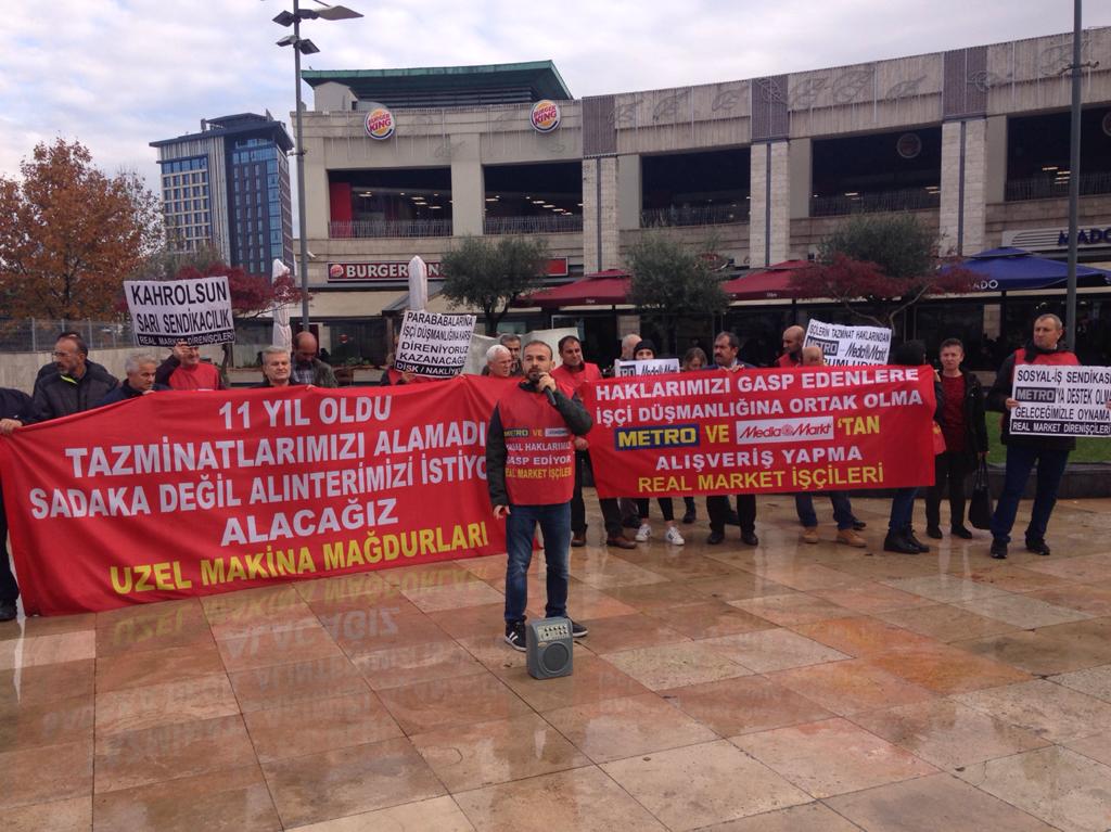 Nakliyatsendika's tweet photo. Metro Real İşçilerinin haklarından sorumludur. Metro Sorumluluğunu yerine getirene kadar mücadelemiz surecek. #realişçilerikazanacak #makroişçilerikazanacak 
#uzelişçilerikazanacak https://t.co/h8wnTsbe0O