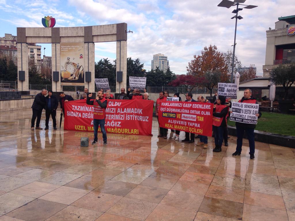 Metro Real İşçilerinin haklarından sorumludur. Metro Sorumluluğunu yerine getirene kadar mücadelemiz surecek. #realişçilerikazanacak #makroişçilerikazanacak 
#uzelişçilerikazanacak