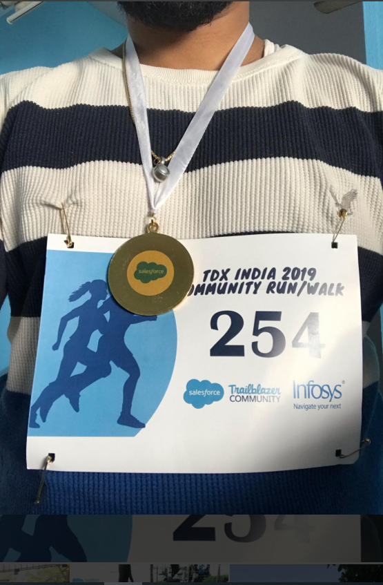 What a way to finish of another weekend and welcome back to India. Enjoyed running a Marathon with at Infosys Campus in collaboration with Salesforce for a great cause #careaboutwomen. Networking is not a sprint - it's a marathon!
 #sharingiscaring #womenintechnology #trailheadx